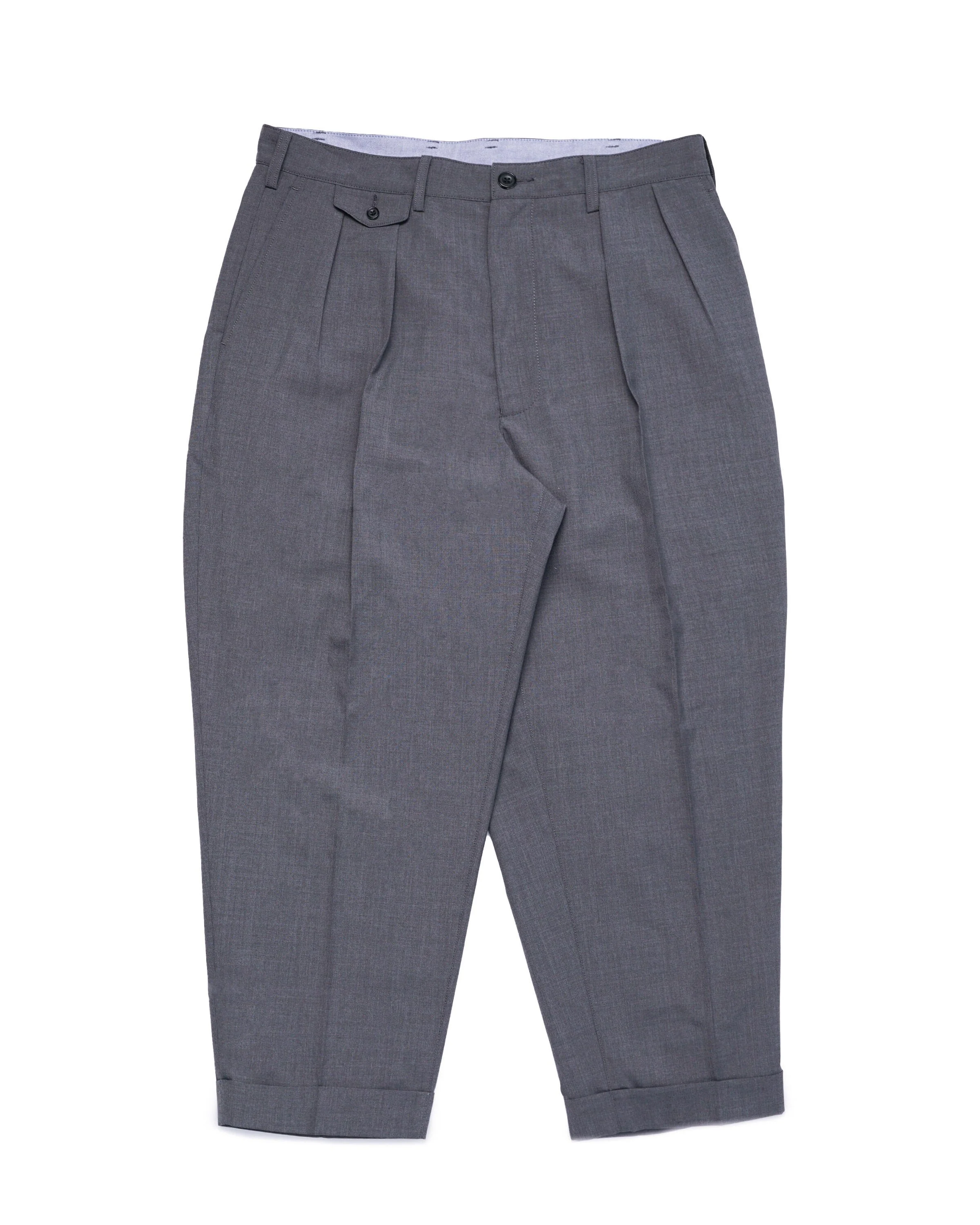 Beams+ 2 Pleats Wool Tropical