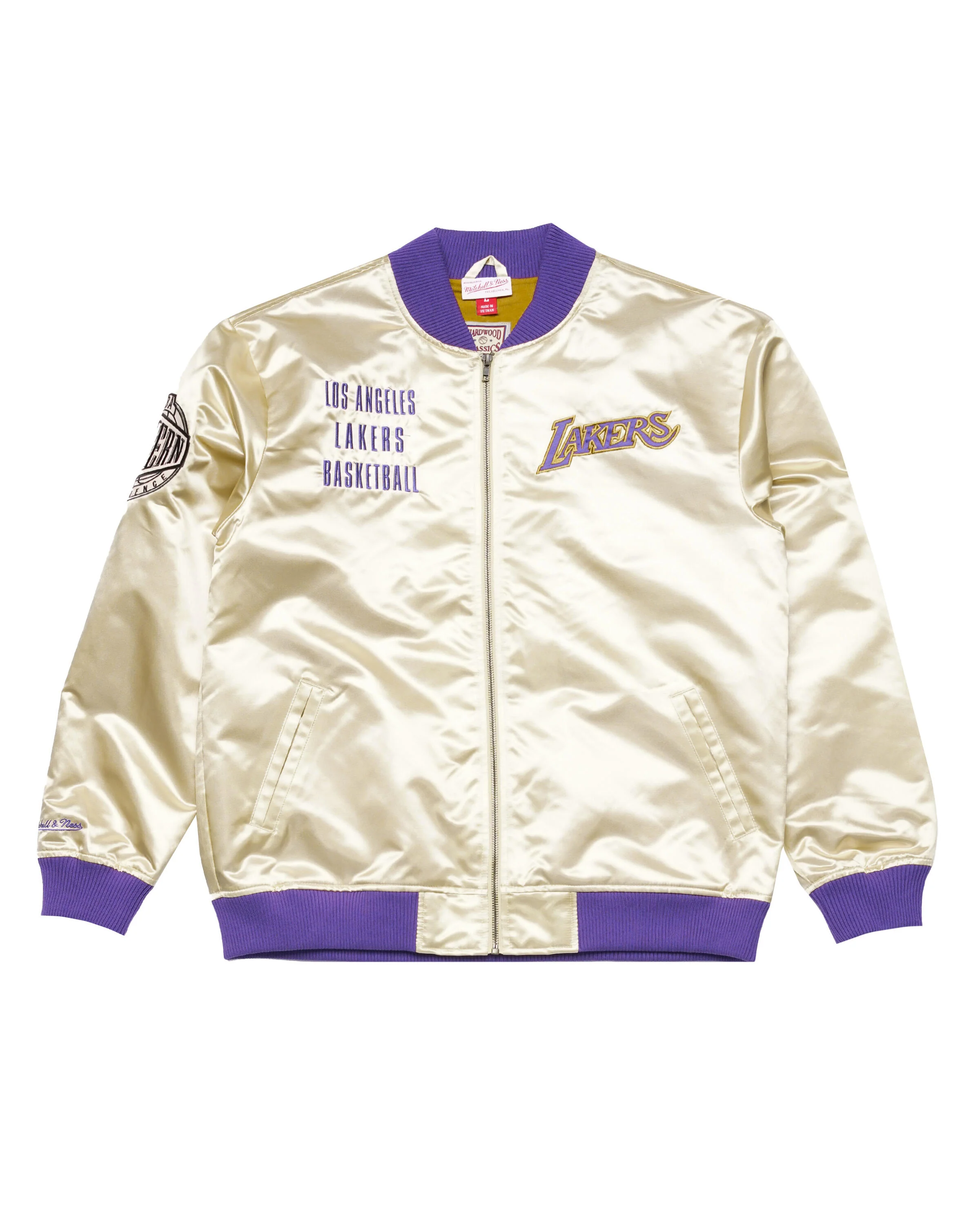 Mitchell & Ness NBA TEAM OG 2.0 LIGHTWEIGHT SATIN JACKET - LA LAKERS